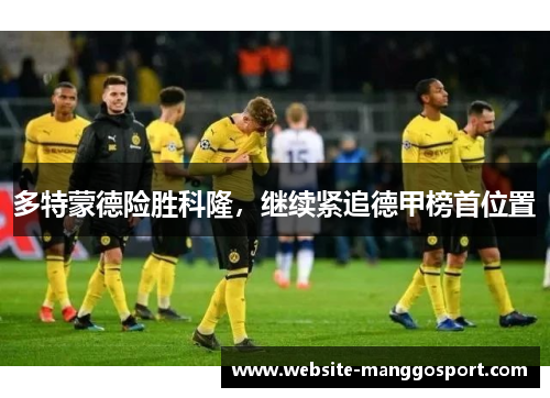 多特蒙德险胜科隆，继续紧追德甲榜首位置